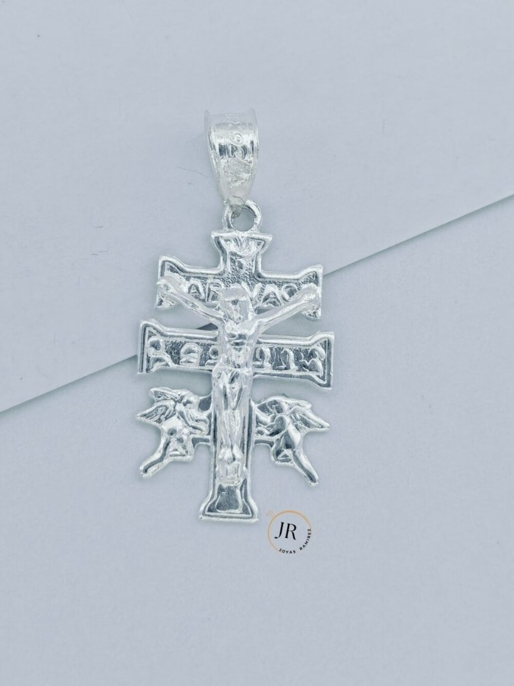 19x13mm Caravaca Cross Pendant 925 Sterling Silver Protection Crucifix